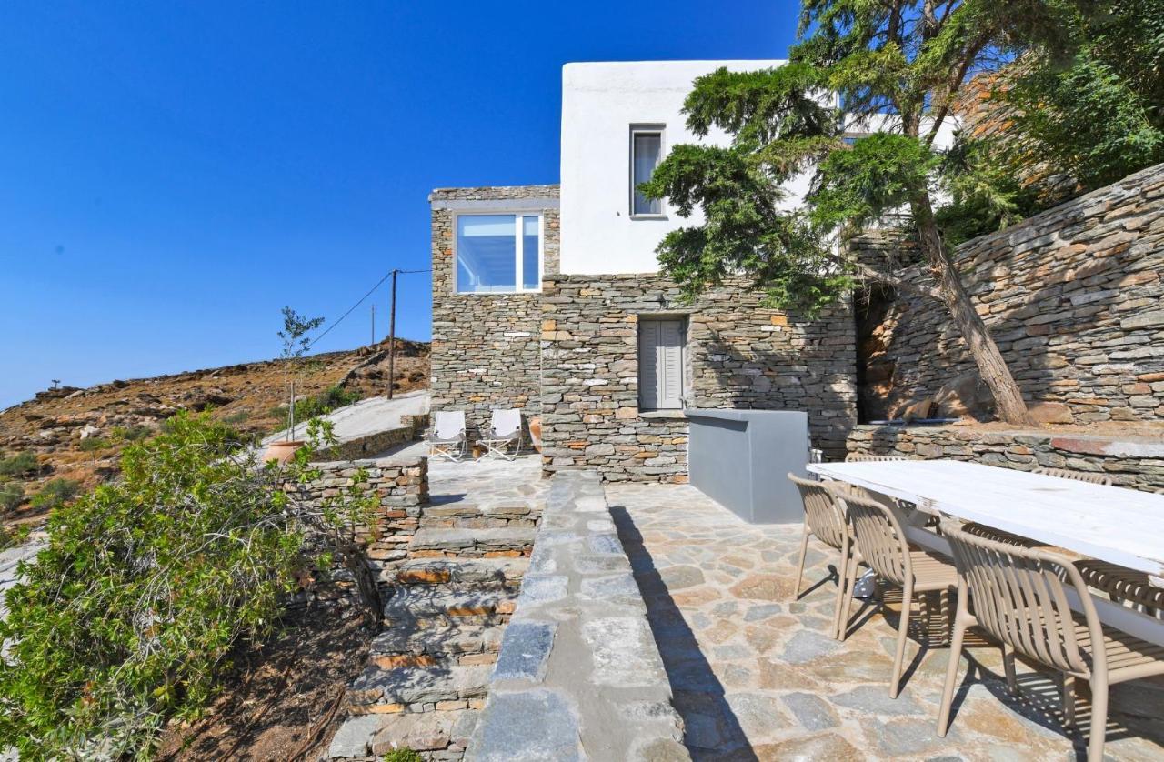 Luxurious Villa Lune With A Swimming Pool And A Fantastic Sea And Sunset View Ioulis 외부 사진