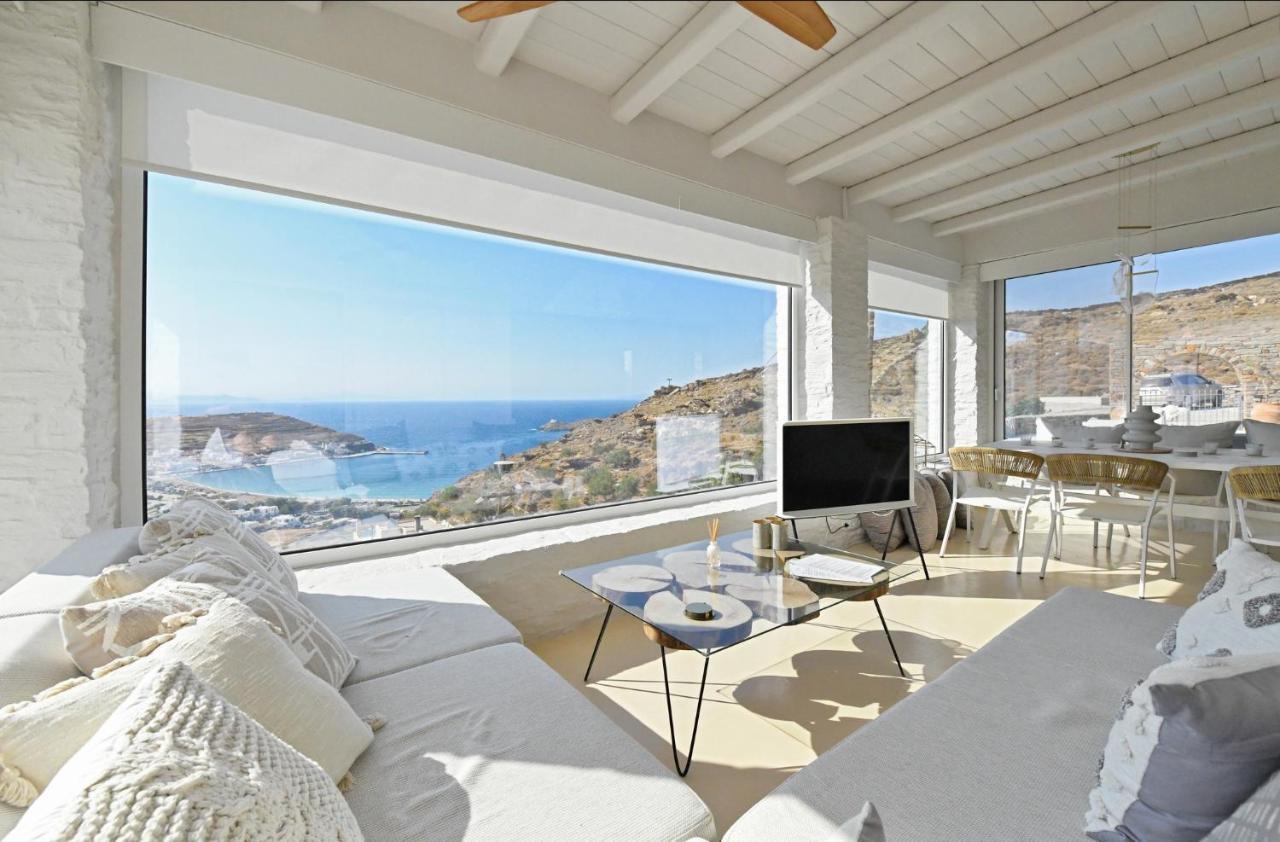 Luxurious Villa Lune With A Swimming Pool And A Fantastic Sea And Sunset View Ioulis 외부 사진